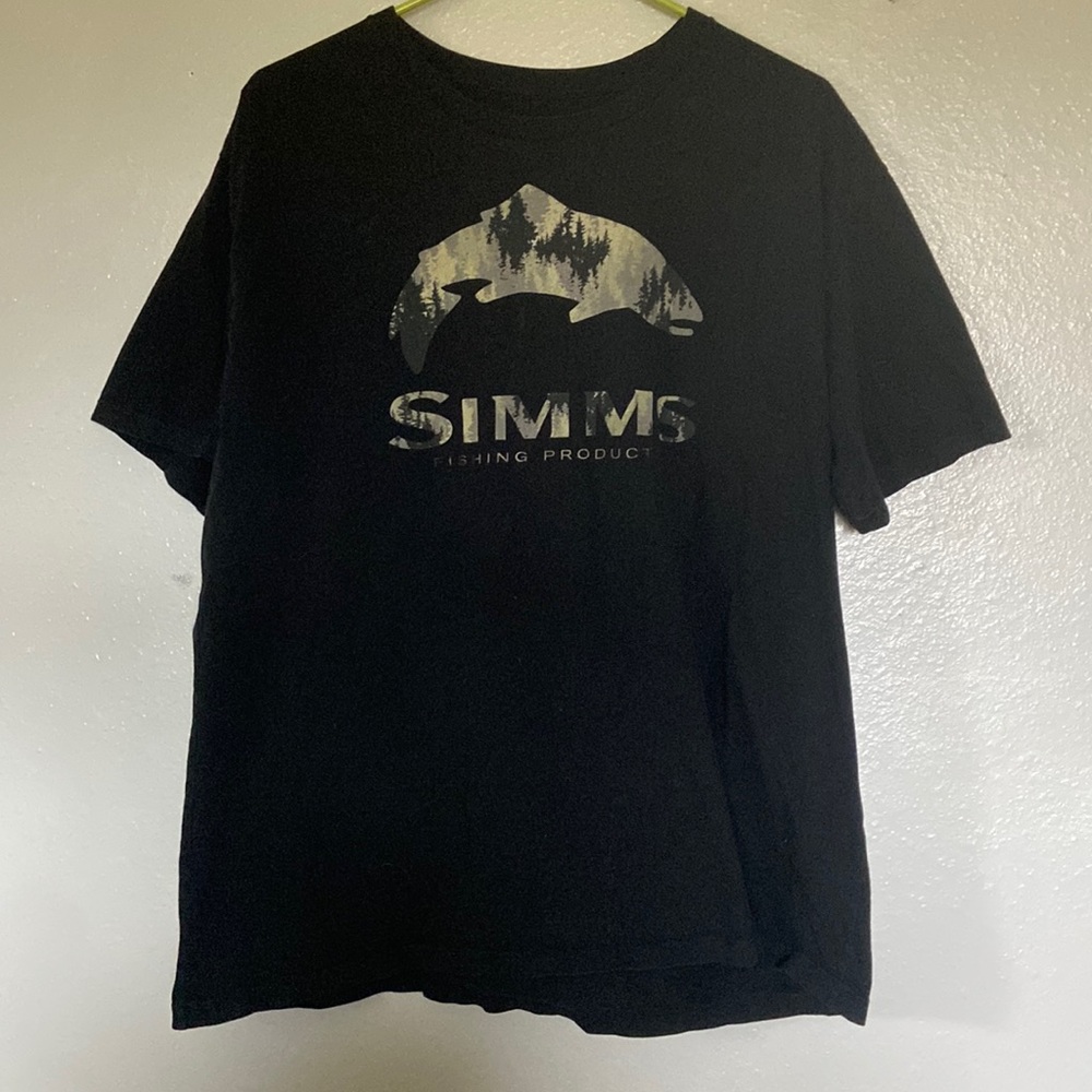 Mens Simms Fishing T Shirt